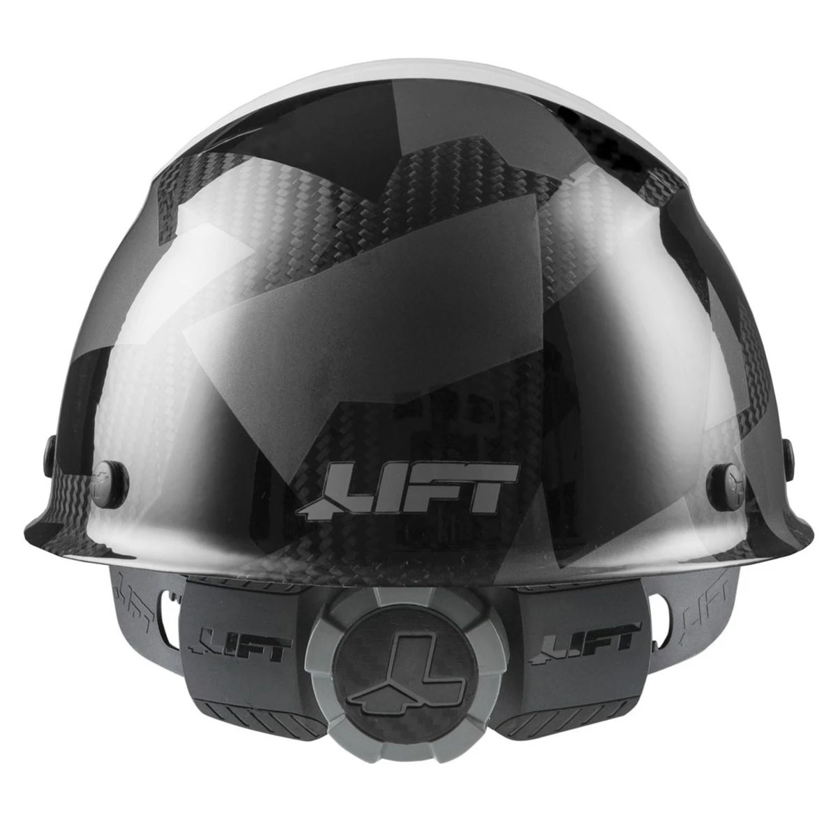 LIFT DAX Black Camo Carbon Fiber Cap Brim FIFTY/50 Hard Hat LIFT DAX Black Camo Carbon Fiber Cap Brim FIFTY/50 Hard Hat -Safety Work Gear Store