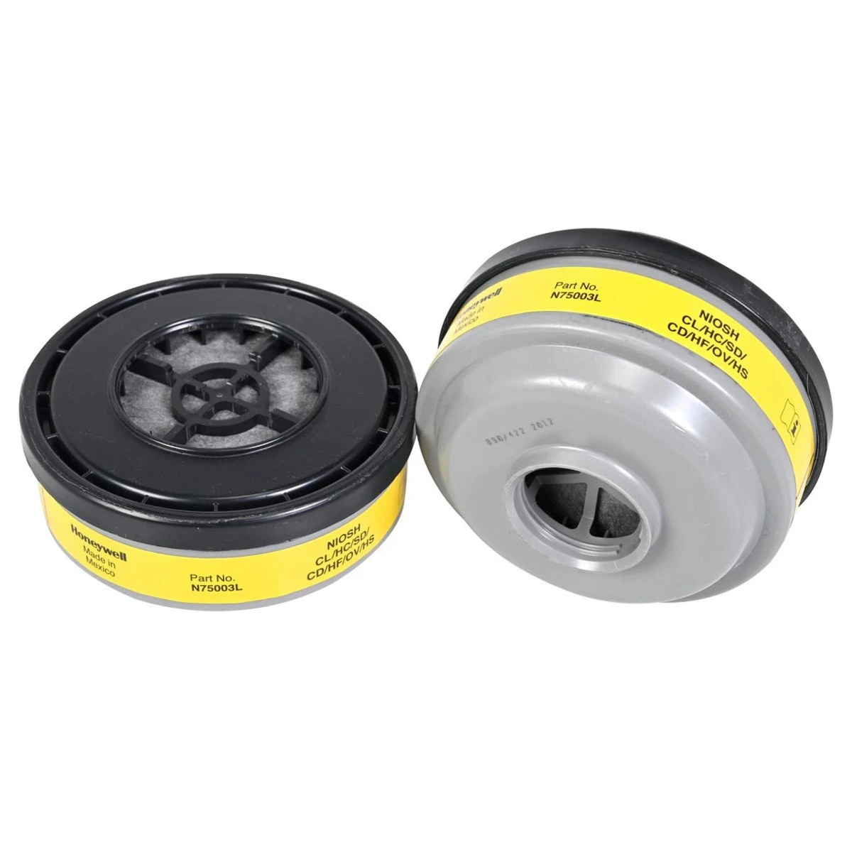 North Safety Organic Vapor/Acid Gas Cartridges N75003L - 1 Pair North Safety Organic Vapor/Acid Gas Cartridges N75003L - 1 Pair -Safety Work Gear Store