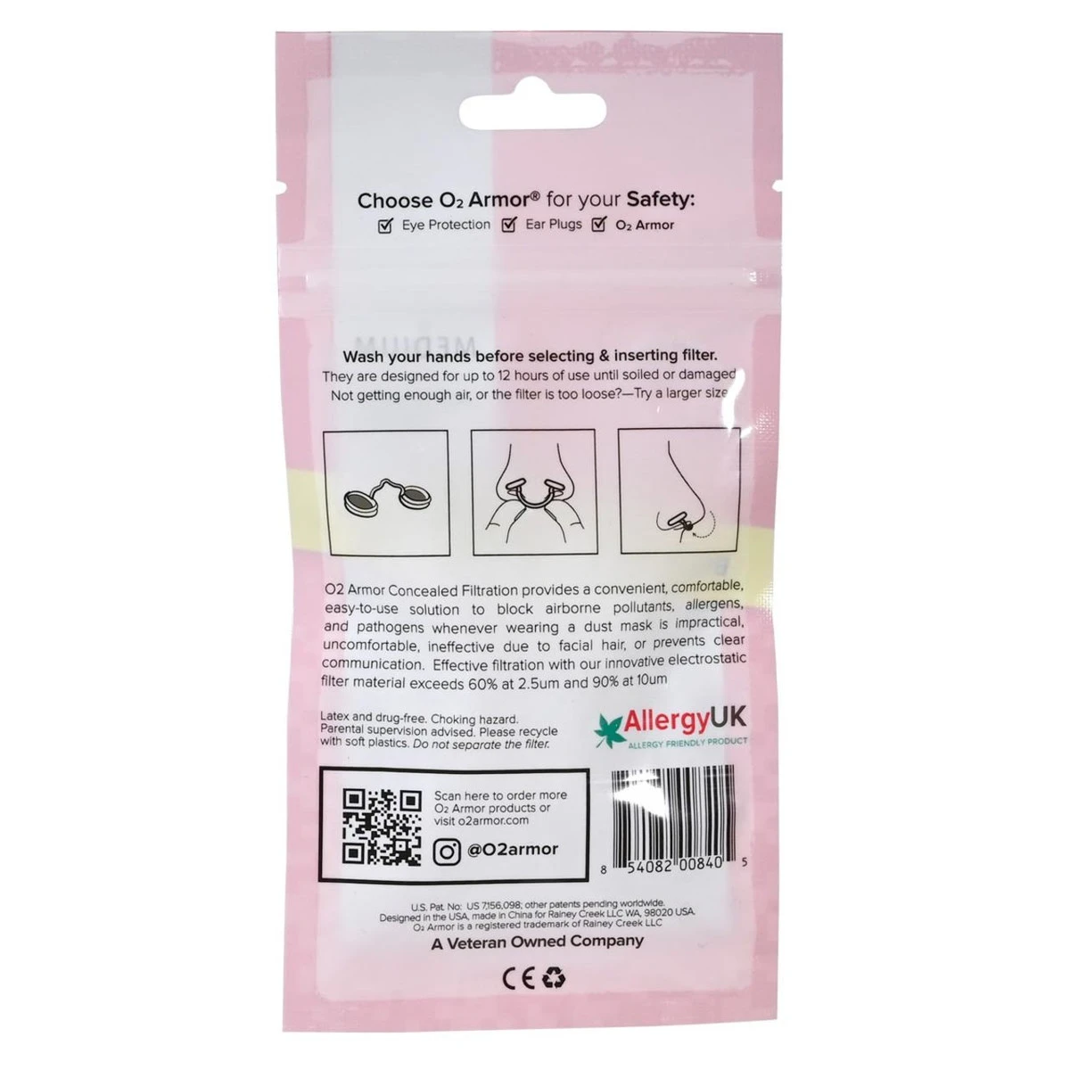 O2 Armor Nose Filter - 10 Pack O2 Armor Nose Filter - 10 Pack -Safety Work Gear Store