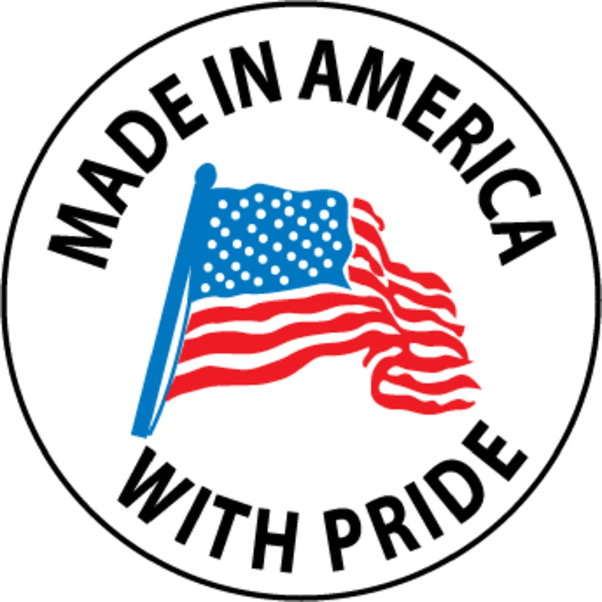 Made In America With Pride 2" Vinyl Hard Hat Emblem - 25 Pack Made In America With Pride 2" Vinyl Hard Hat Emblem - 25 Pack -Safety Work Gear Store bswotig7hffzidlywyp3 40078.1697656226