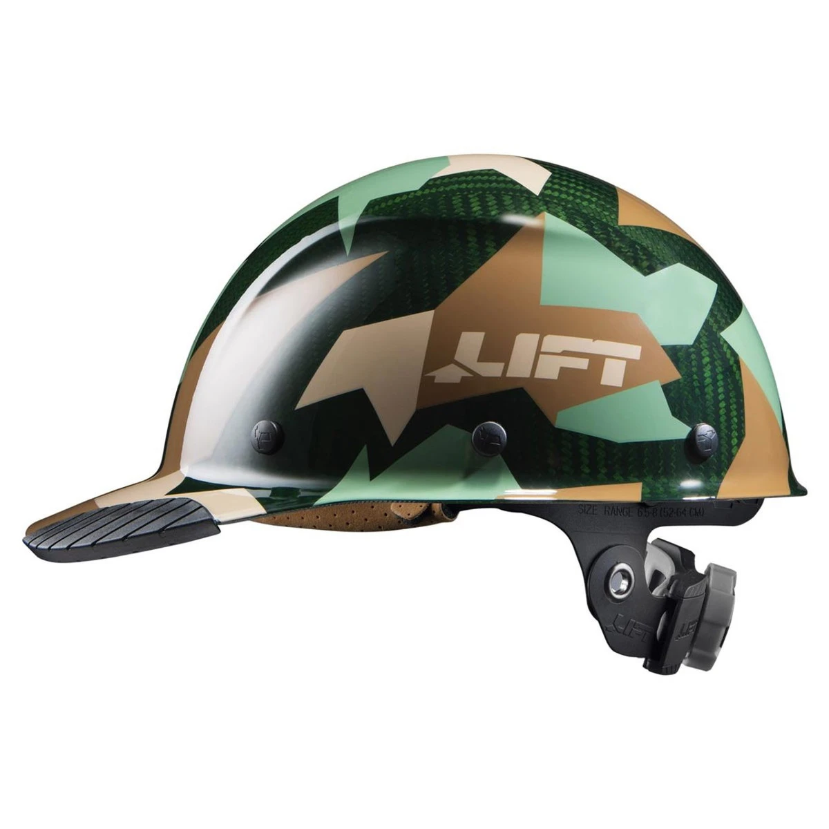 LIFT DAX Jungle Camo Carbon Fiber Cap Brim Hard Hat LIFT DAX Jungle Camo Carbon Fiber Cap Brim Hard Hat -Safety Work Gear Store
