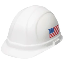ERB Safety Omega II Cap Style Hard Hat 6-Point Ratchet Suspension - 19950 - White