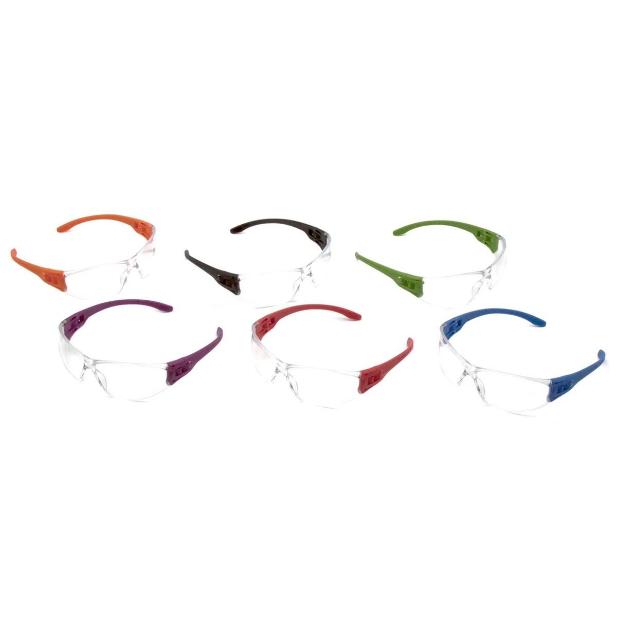 Pyramex Trulock Safety Glasses - Clear Lens - Multi Colors Frame Pyramex Trulock Safety Glasses - Clear Lens - Multi Colors Frame -Safety Work Gear Store
