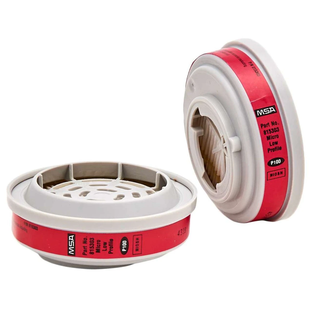 MSA Advantage Low-Profile P100 Replacement Cartridges - 2 Pack MSA Advantage Low-Profile P100 Replacement Cartridges - 2 Pack -Safety Work Gear Store