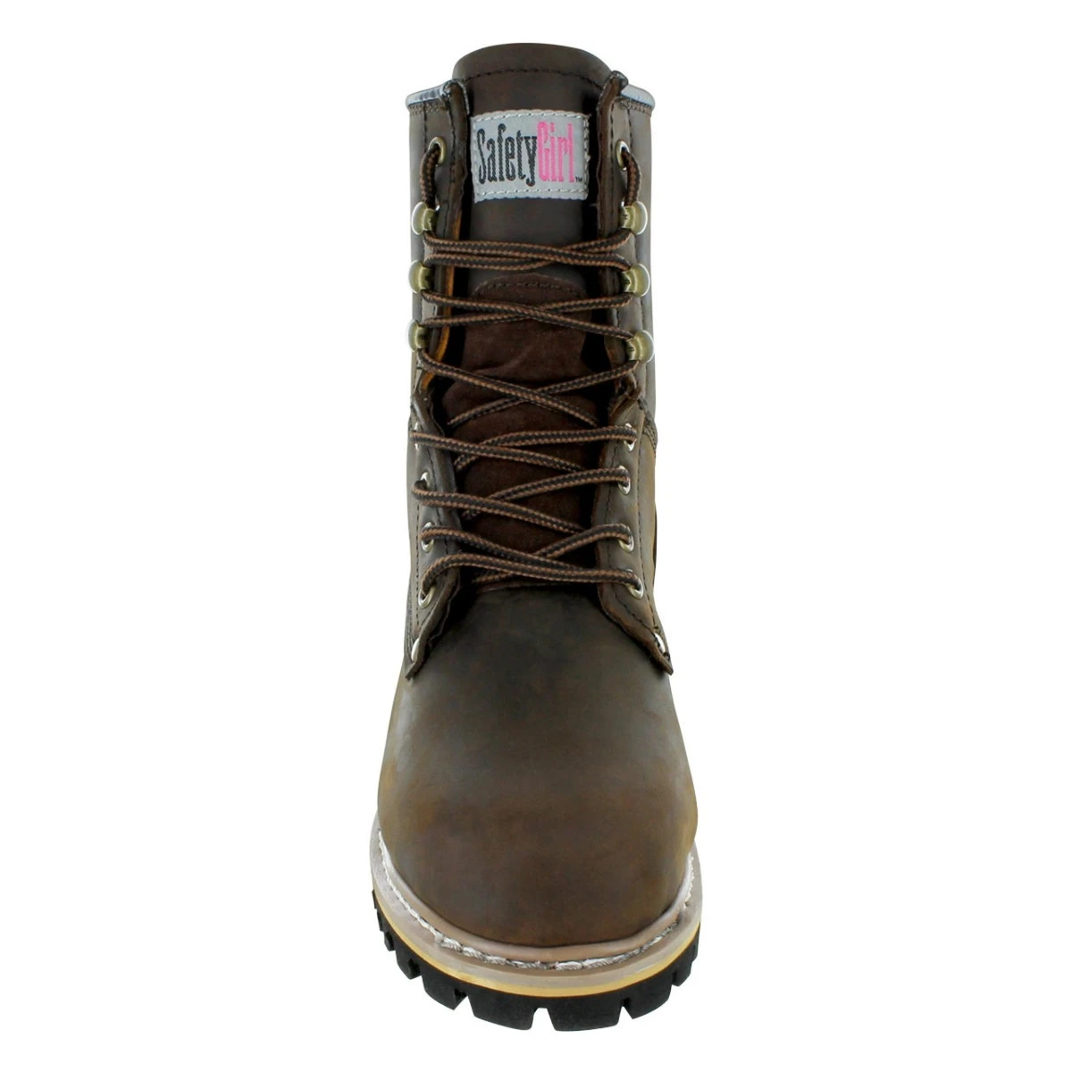 Safety Girl 8" Logger Boots - Dark Brown Safety Girl 8" Logger Boots - Dark Brown -Safety Work Gear Store