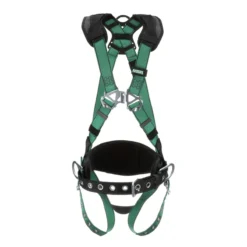 MSA V-FORM Construction Harness With Back & Hip D-Rings And Tongue Buckle Leg Straps