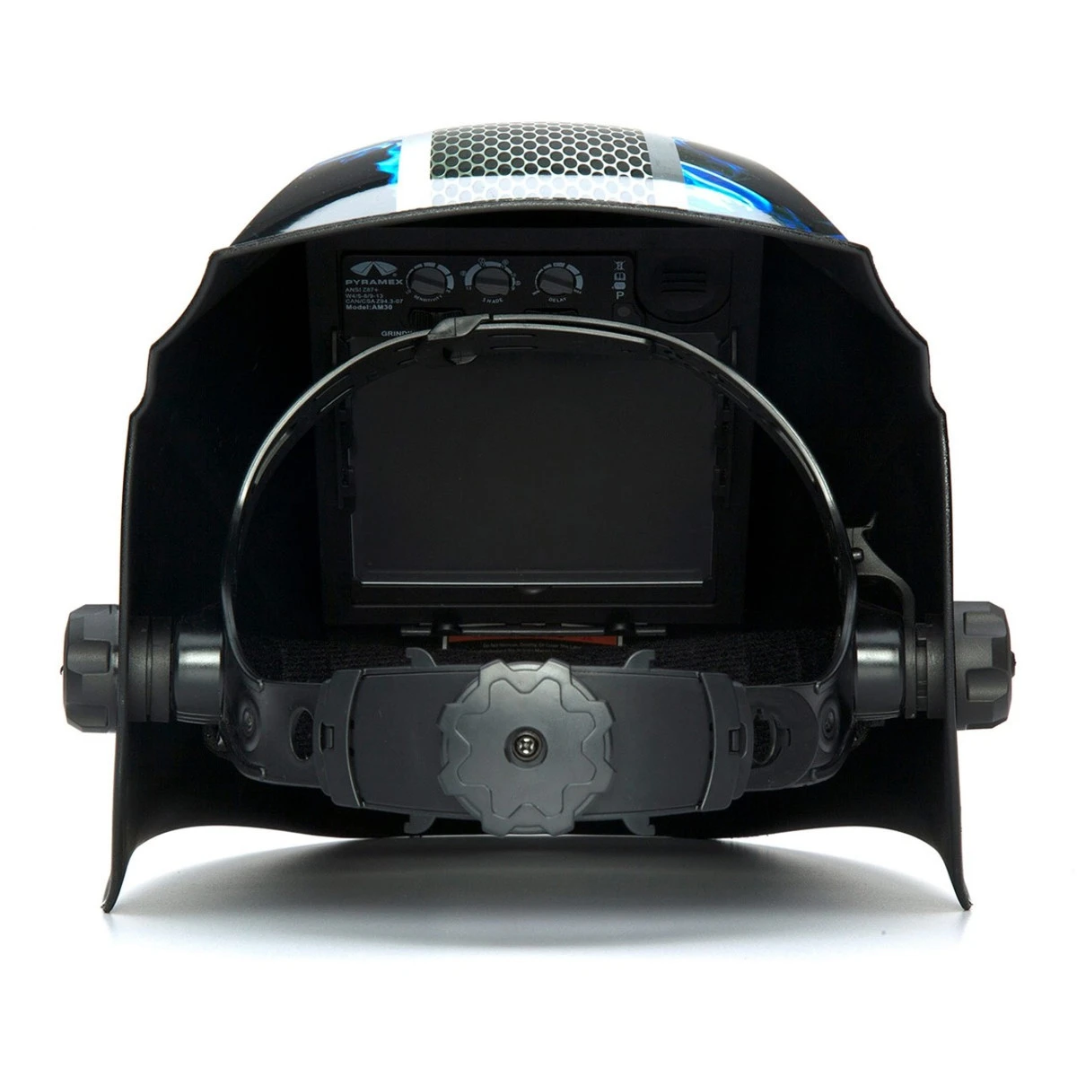 Pyramex Safety WHAM30 Blue Fire Metal Autodarkening Welding Helmet - Manual 98x87mm Pyramex Safety WHAM30 Blue Fire Metal Autodarkening Welding Helmet - Manual 98x87mm -Safety Work Gear Store if7zaejnbivda1p7vcry 28931.1683212486