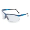 Uvex Genesis Safety Glasses W/ Blue Frame & Clear Lens