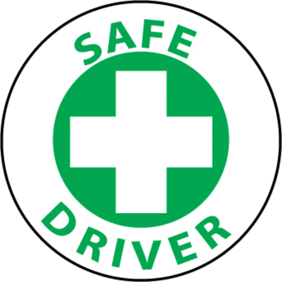 Safe Driver 2" Vinyl Hard Hat Emblem - 25 Pack Safe Driver 2" Vinyl Hard Hat Emblem - 25 Pack -Safety Work Gear Store