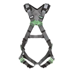 MSA V-FIT Safety Harness With Back & Hip D-Rings And Quick Connect Leg Straps