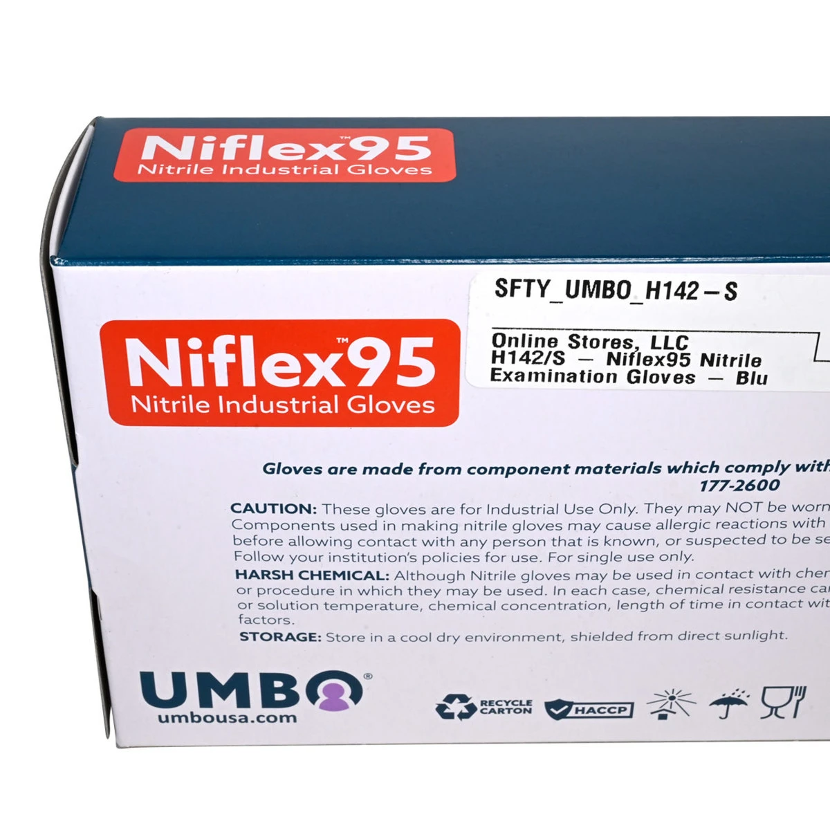 UMBO Niflex95 Blue Nitrile Disposable Gloves - 9 mil - H142 - Box of 50 (S, M, L, XL, 2XL) UMBO Niflex95 Blue Nitrile Disposable Gloves - 9 Mil - H142 - Box Of 50 (S, M, L, XL, 2XL) -Safety Work Gear Store mohdvlftg8acz4vnuvsz 98344.1684019211