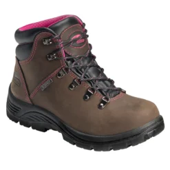 Avenger 7675 Womens Brown/Pink Wtrprf Soft Toe Boot