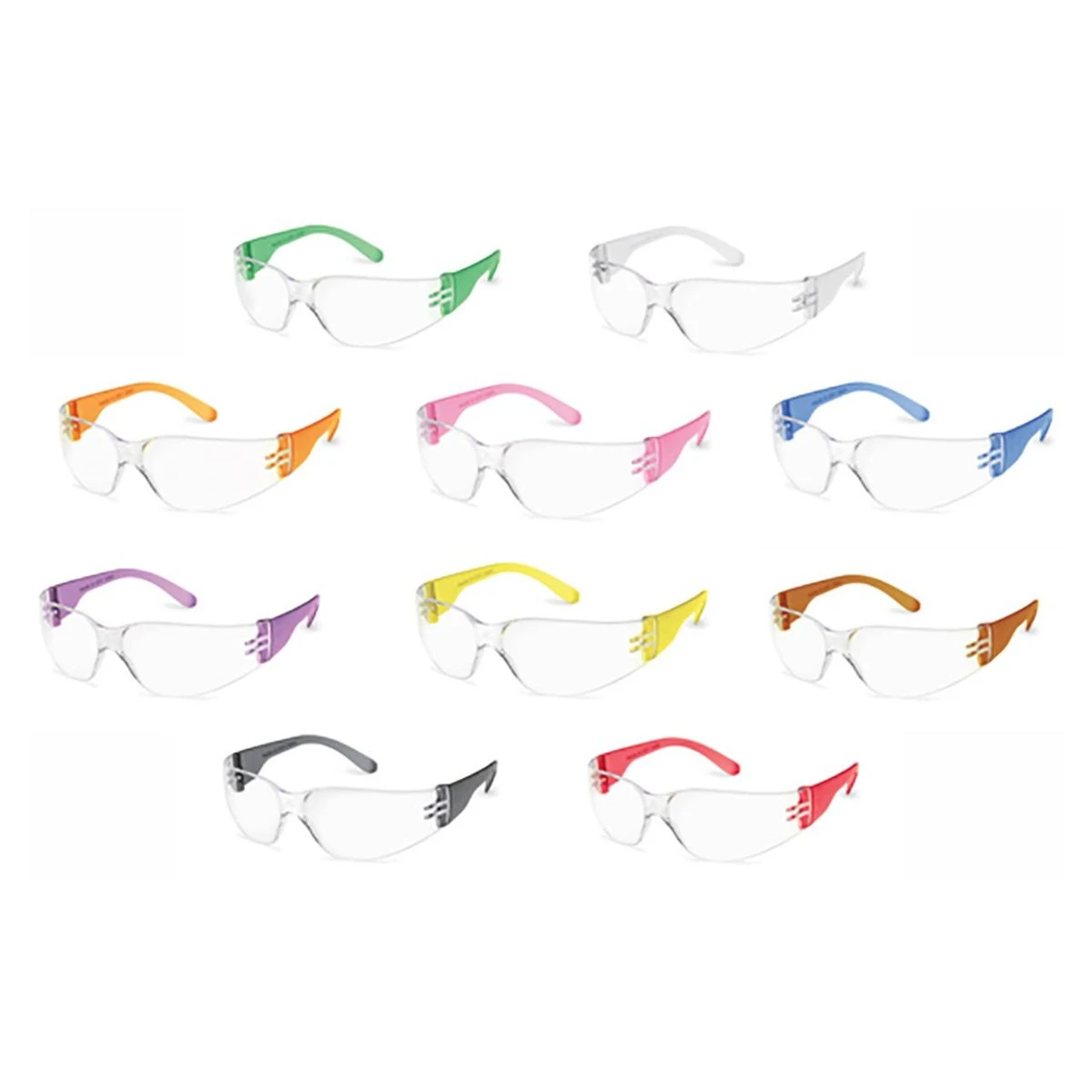 Gateway StarLite Gumballs Small Safety Glasses - Clear Lens - Various Temples - Case of 10 Gateway StarLite Gumballs Small Safety Glasses - Clear Lens - Various Temples - Case Of 10 -Safety Work Gear Store