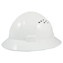 General Electric Vented Full Brim Hard Hat 4-Point Ratchet Suspension - GH328