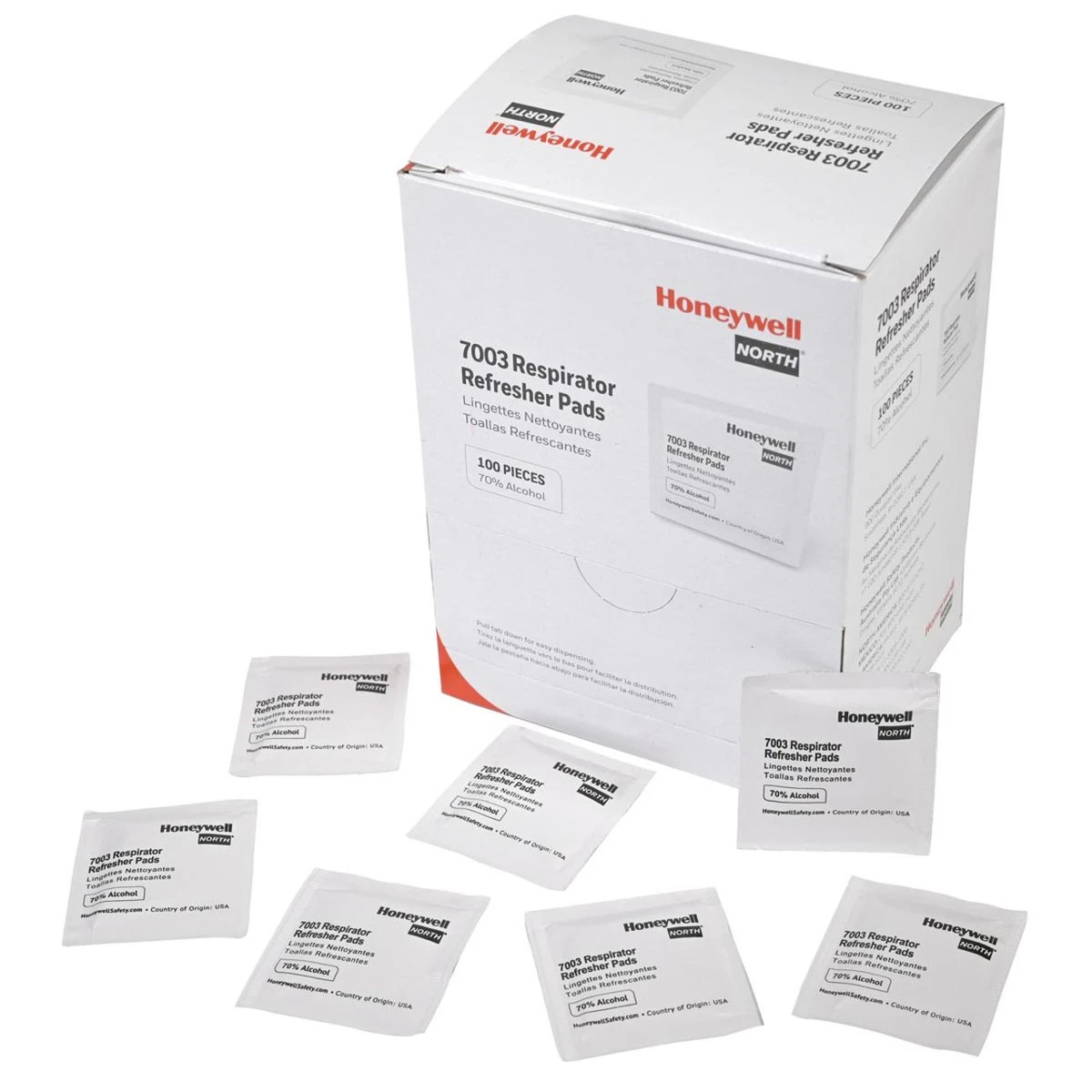 Honeywell North Respirator Refresher Wipes 7003-H5 - Box of 100 Honeywell North Respirator Refresher Wipes 7003-H5 - Box Of 100 -Safety Work Gear Store