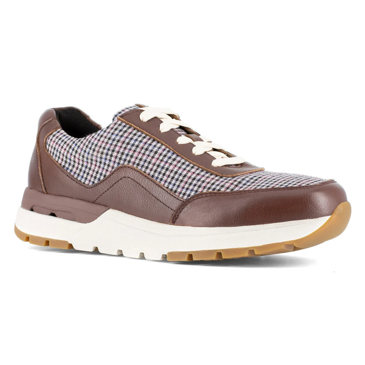 Women's Rockport Pulse Tech Work Sneaker - Brown Plaid RK773 Women's Rockport Pulse Tech Work Sneaker - Brown Plaid RK773 -Safety Work Gear Store
