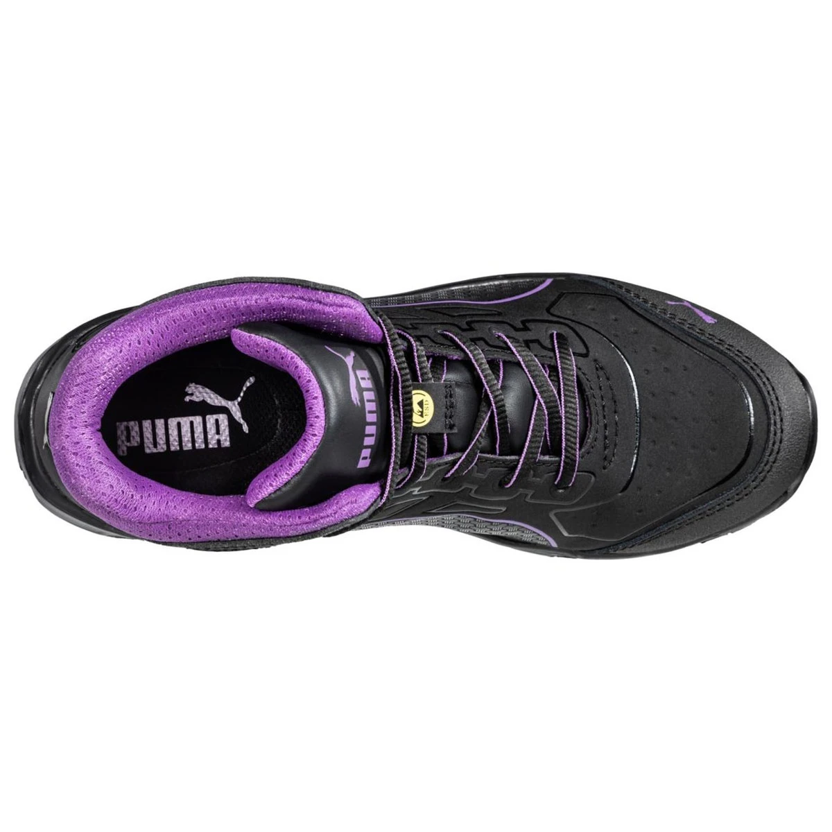 Puma Safety Women's Stepper Mid 2.0 Black & Lavender EH Composite Toe Shoes - 633895 Puma Safety Women's Stepper Mid 2.0 Black & Lavender EH Composite Toe Shoes - 633895 -Safety Work Gear Store snkcepqsr4vuvozslwde 36700.1698378840