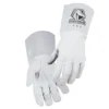 Black Stallion 25G Pearl White Grain Goatskin TIG Welding Gloves - Single Pair