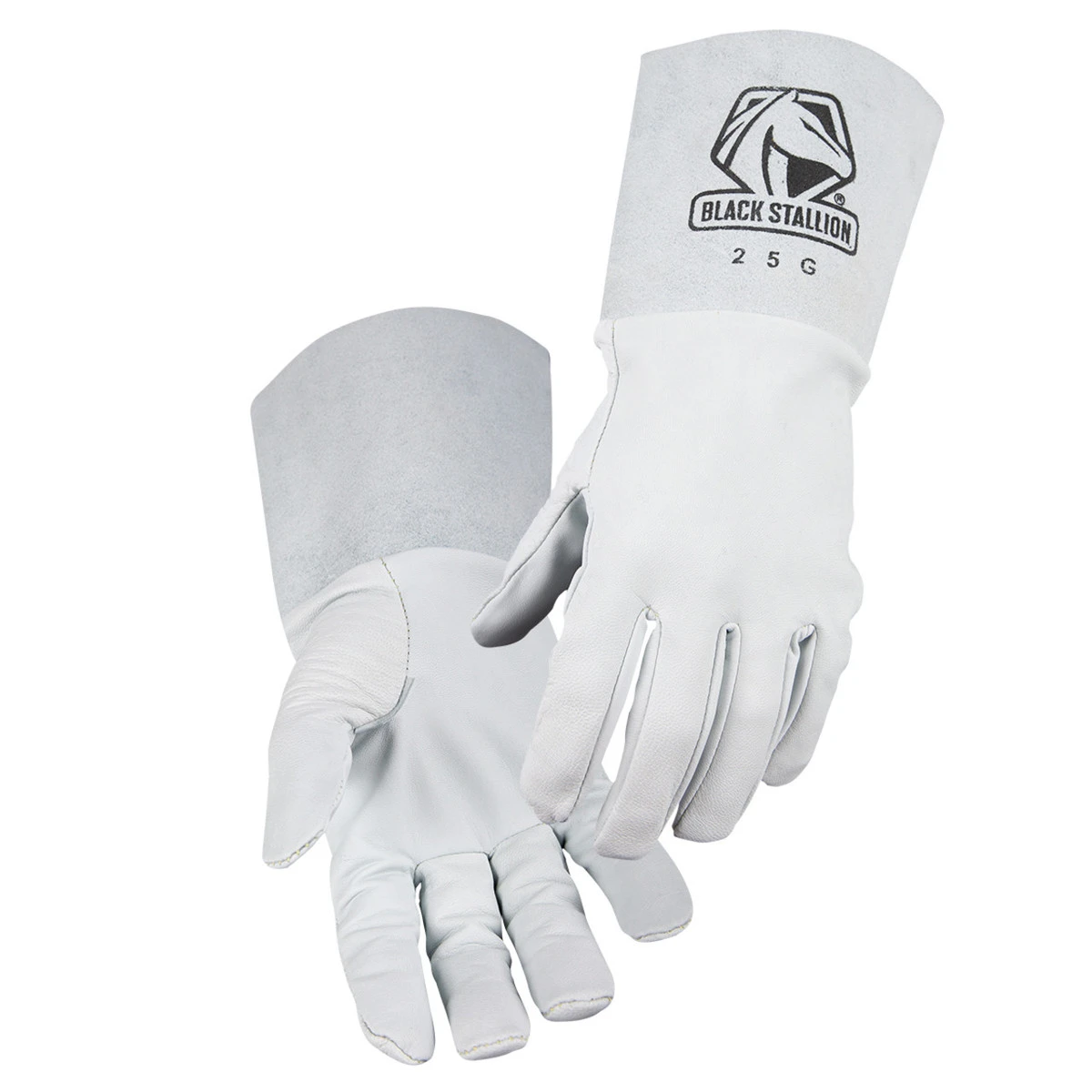 Black Stallion 25G Pearl White Grain Goatskin TIG Welding Gloves - Single Pair Black Stallion 25G Pearl White Grain Goatskin TIG Welding Gloves - Single Pair -Safety Work Gear Store