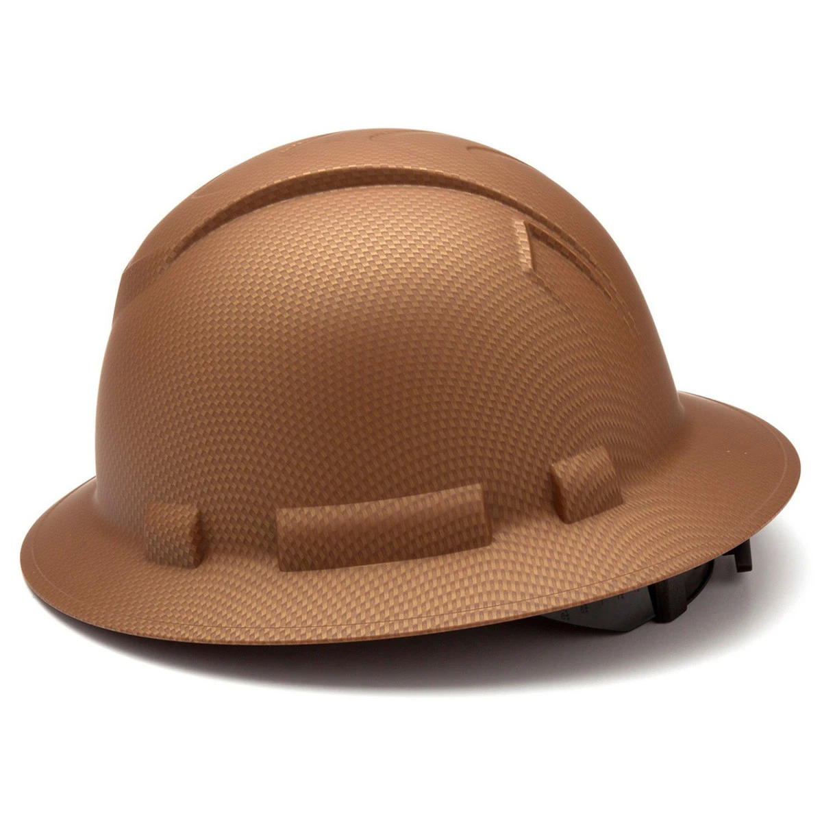 Pyramex Ridgeline Full Brim Hard Hat 4-Point Ratchet Suspension - HP54118 - Copper Graphite Pyramex Ridgeline Full Brim Hard Hat 4-Point Ratchet Suspension - HP54118 - Copper Graphite -Safety Work Gear Store