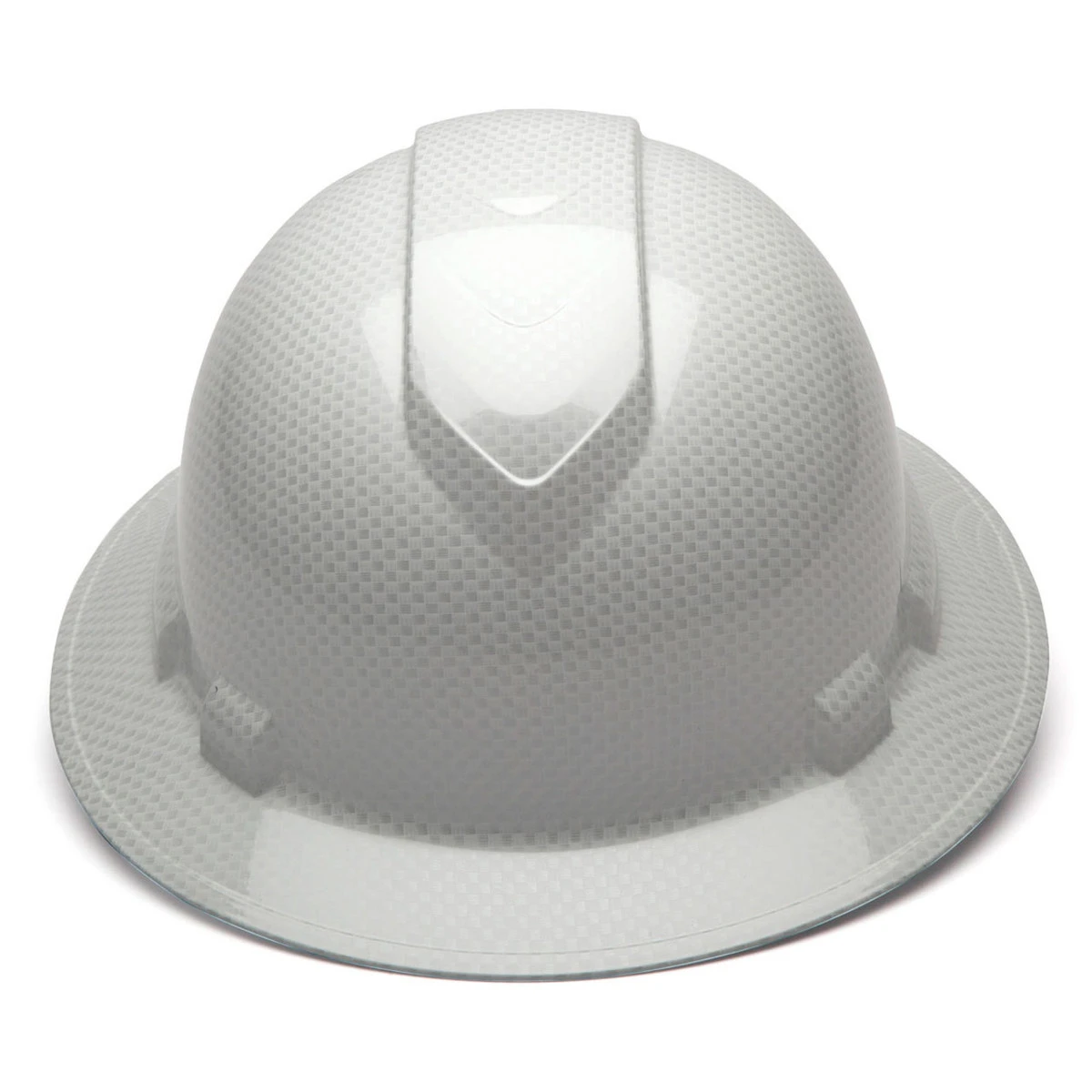 Pyramex Ridgeline Full Brim Hard Hat 4-Point Ratchet Suspension - HP54116S - White Graphite Pyramex Ridgeline Full Brim Hard Hat 4-Point Ratchet Suspension - HP54116S - White Graphite -Safety Work Gear Store