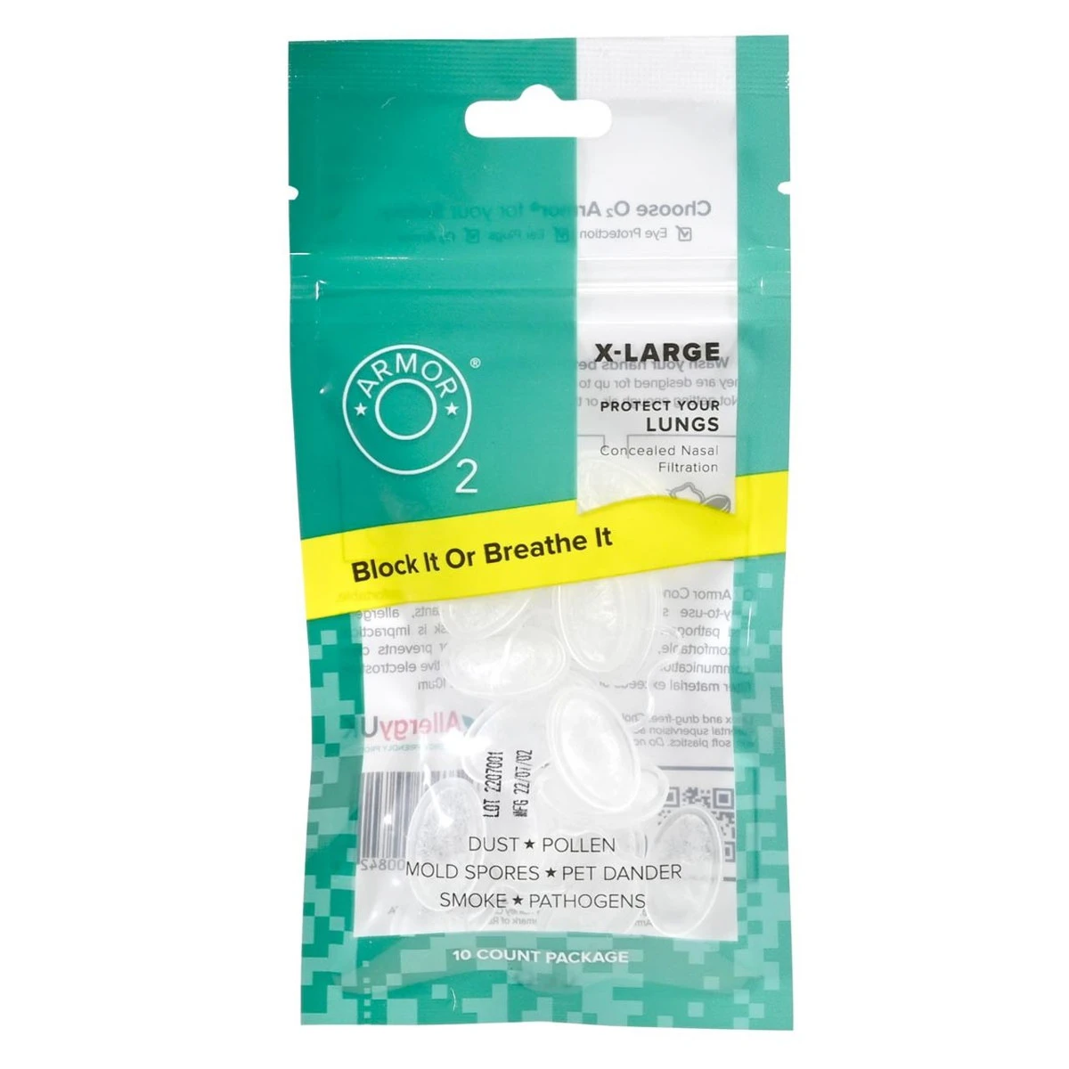 O2 Armor Nose Filter - 10 Pack O2 Armor Nose Filter - 10 Pack -Safety Work Gear Store