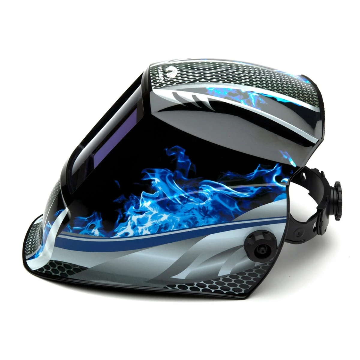 Pyramex Safety WHAM30 Blue Fire Metal Autodarkening Welding Helmet - Manual 98x87mm Pyramex Safety WHAM30 Blue Fire Metal Autodarkening Welding Helmet - Manual 98x87mm -Safety Work Gear Store ykmoklw25n9gty4qamra 52359.1683212482