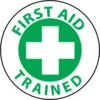 First Aid Trained 2" Vinyl Hard Hat Emblem - 25 Pack