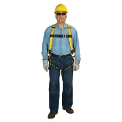 MSA Workman Safety Harness - 3 D Rings W/ Qwik Fit Chest