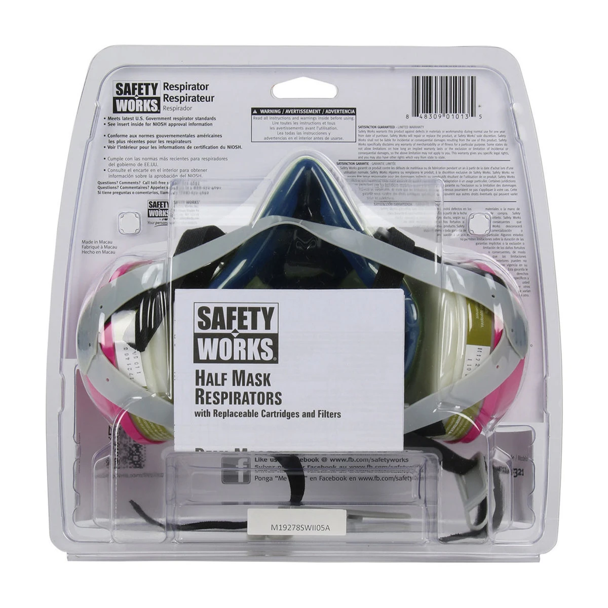 Safety Works Half-Mask PRO Multi-Purpose Respirator - SWX00321 (M) Safety Works Half-Mask PRO Multi-Purpose Respirator - SWX00321 (M) -Safety Work Gear Store