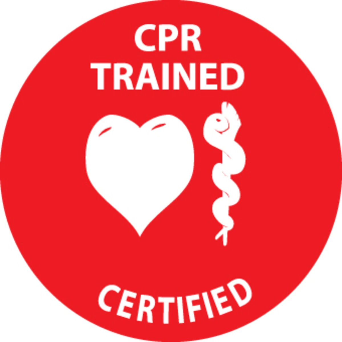 CPR Trained Certified 2" Vinyl Hard Hat Emblem - 25 Pack CPR Trained Certified 2" Vinyl Hard Hat Emblem - 25 Pack -Safety Work Gear Store